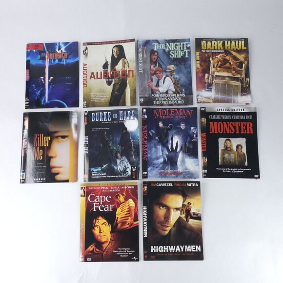 Horror Thriller DVD Lot 11 Audition Monster Cape Fear Night Shift Parasite Movie - Picture 1 of 11